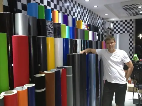 Китай, шоурум автоплёнки